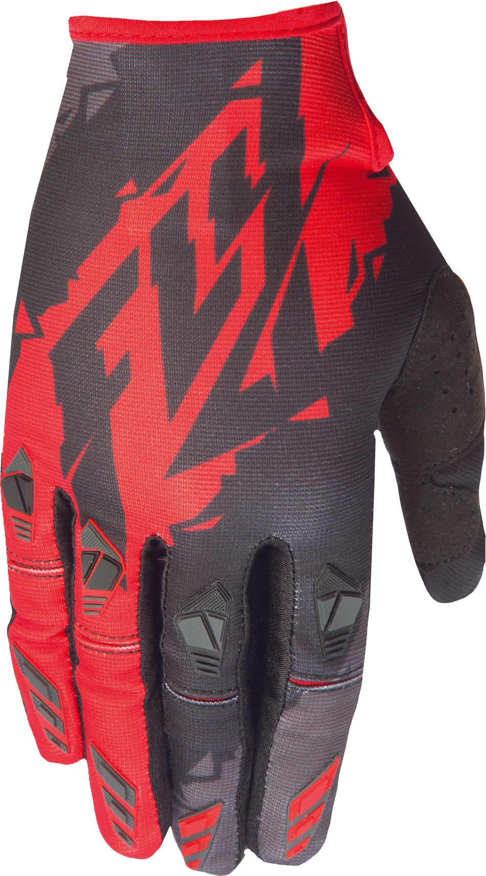 FLY RACING Kinetic Glove Black/Red Sz 4 Ys 370-41204