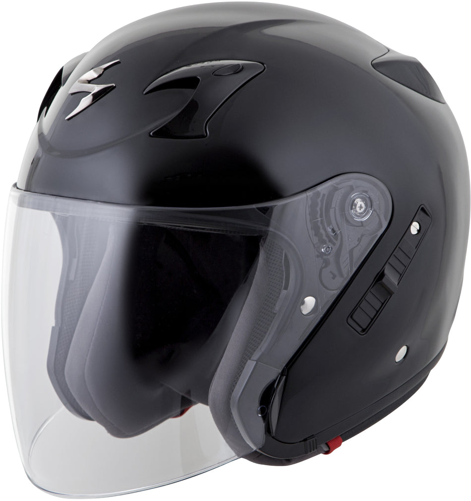 SCORPION EXO Exo-Ct220 Open-Face Helmet Gloss Black Lg 22-0035
