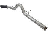 aFe Large Bore-HD 5in DPF Back 409 SS Exhaust System w/Black Tip 2017 Ford Diesel Trucks V8 6.7L(td) 49-43090-B