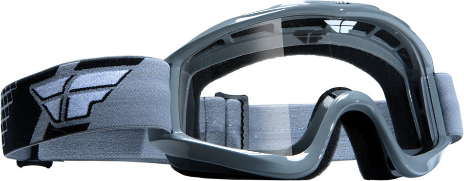 FLY RACING Focus Adult Goggle Grey W/Clea R Lens 37-2203