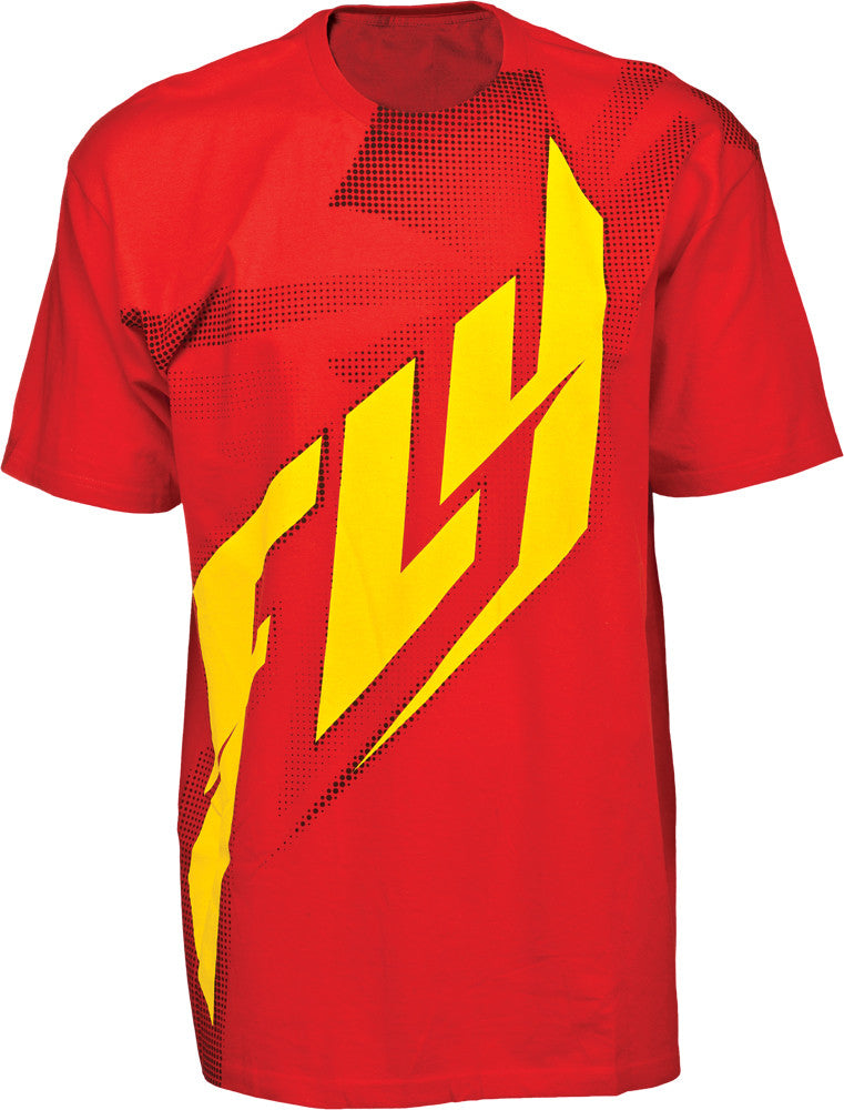 FLY RACING Halftone Tee Red/Yellow L 352-0292L