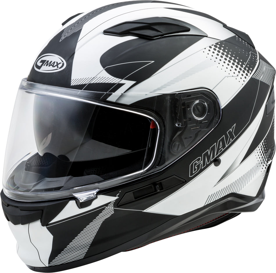 GMAX Ff-98 Full-Face Apex Helmet Matte Black/White Xs G1981433-ECE
