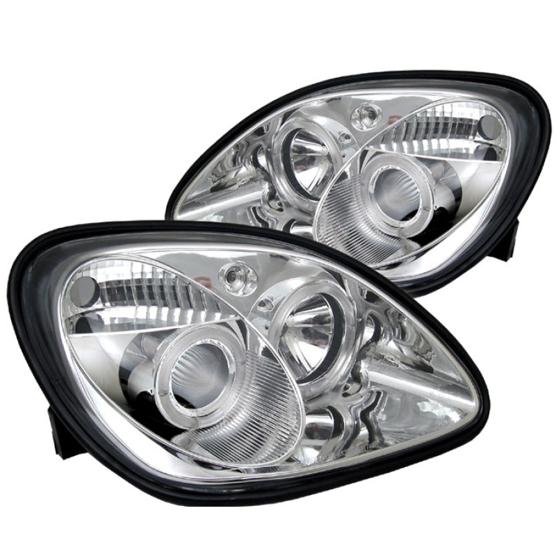 Spyder Mercedes Benz SLK 98-04 Projector Halogen Model- LED Halo Chrm PRO-YD-MBSLK98-1PC-HL-C 5011206