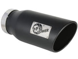 aFe Large-Bore HD 5in 409SS DPF-Back Exhaust System w/Black Tip 19-20 Ram Diesel Trucks L6-6.7L (td) 49-42078-B