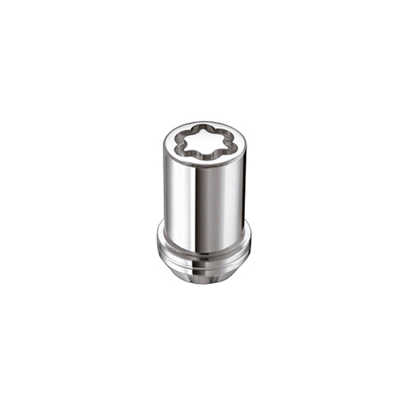 McGard Wheel Lock Nut Set - 4pk. (Tuner / Cone Seat) M12X1.5 / 13/16 Hex / 1.24in. Length - Chrome 25257