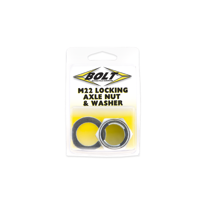 Bolt Motorcycle Hardware, Inc Locking Axle Nut 22mm 500216