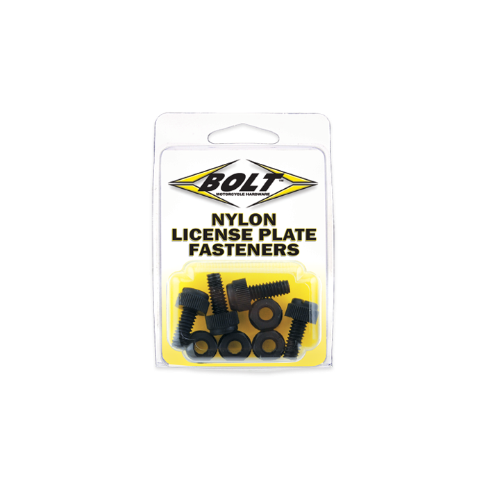 Bolt Motorcycle Hardware, Inc License Plate Fastners 4/Pk 500234