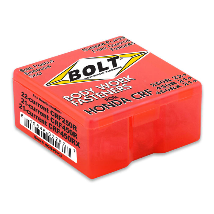 Bolt Motorcycle Hardware, Inc Body Work Fastener Kit Hon 500293