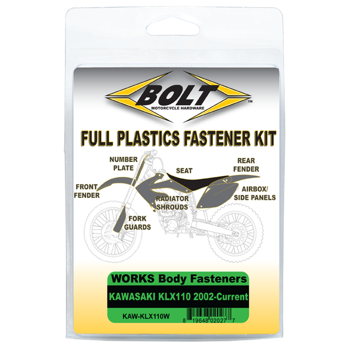 Bolt Motorcycle Hardware, Inc Body Work Fastener Kit Kaw 500303