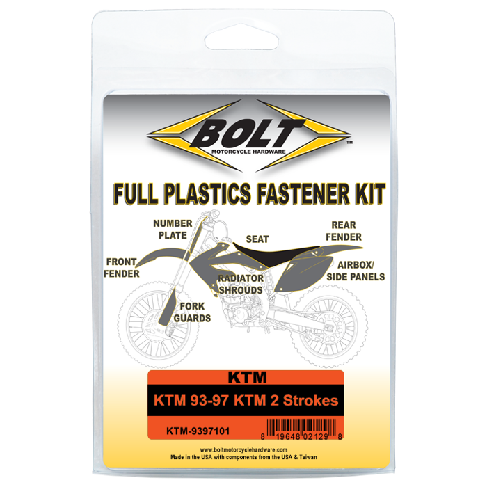 Bolt Motorcycle Hardware, Inc Body Work Fastener Kit - Ktm 500313
