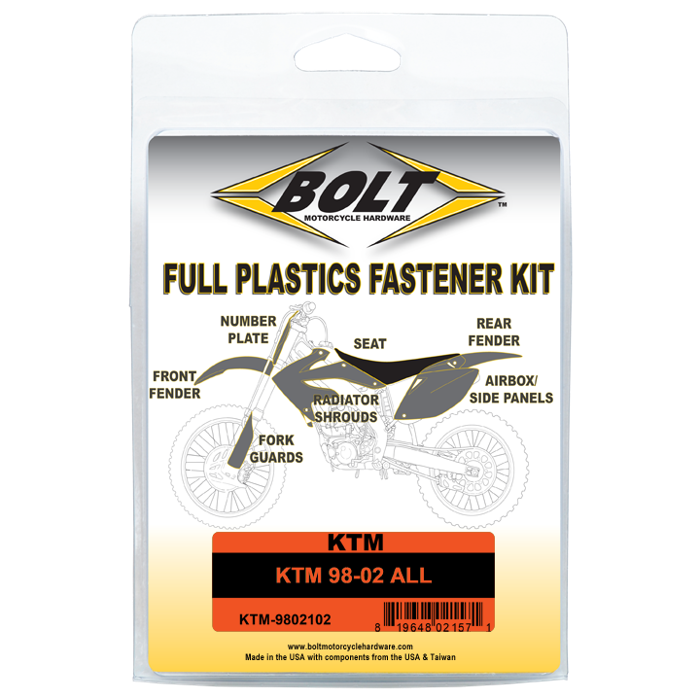 Bolt Motorcycle Hardware, Inc Body Work Fastener Kit - Ktm 500314