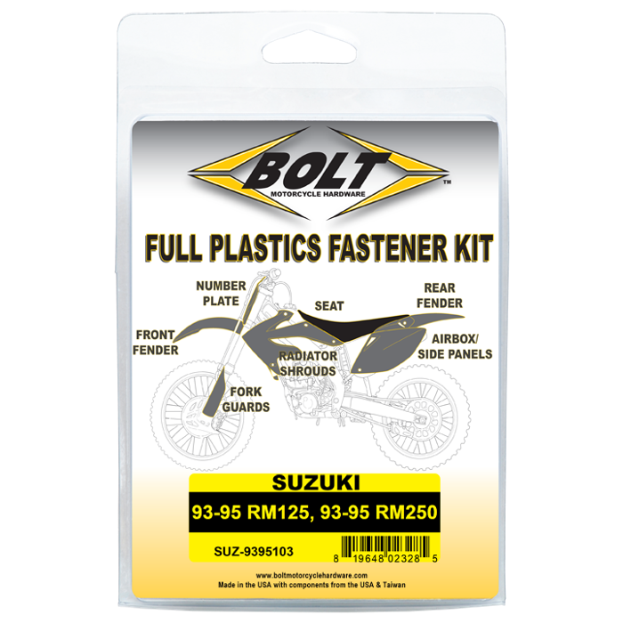 Bolt Motorcycle Hardware, Inc Body Work Fastener Kit - Suz 500320