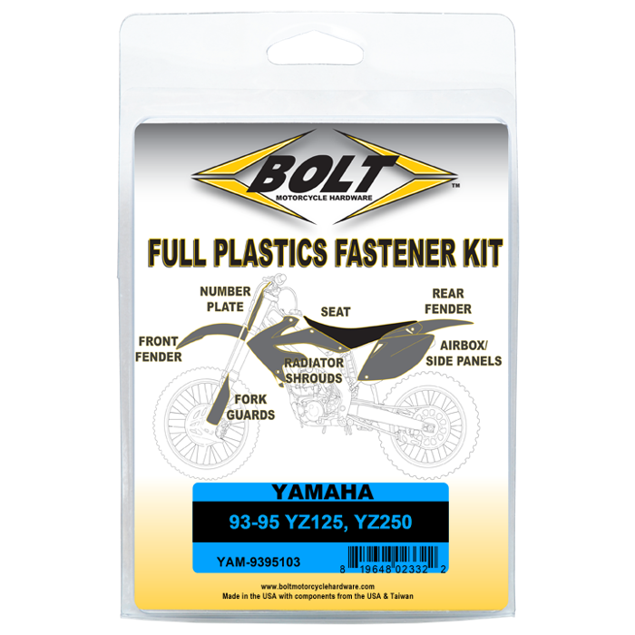 Bolt Motorcycle Hardware, Inc Body Work Fastener Kit - Yam 500328