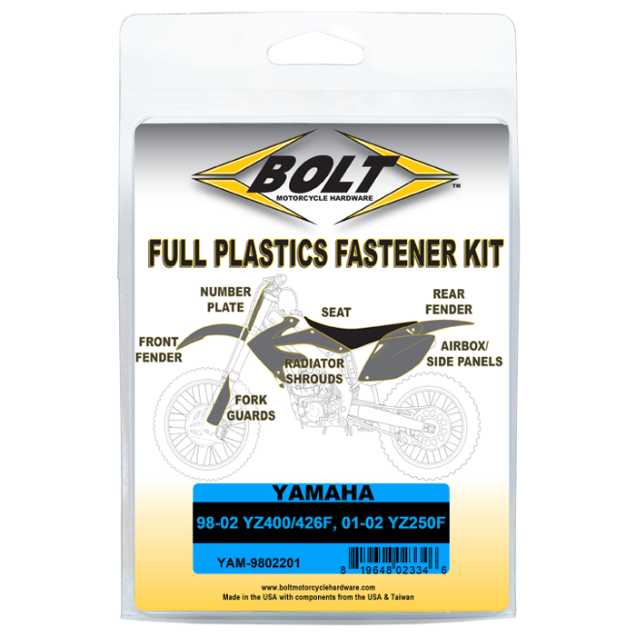 Bolt Motorcycle Hardware, Inc Body Work Fastener Kit - Yam 500330