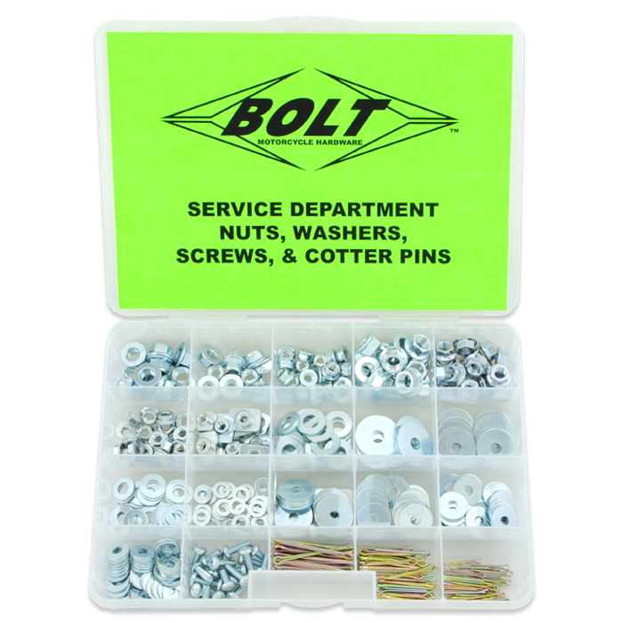 Bolt Motorcycle Hardware, Inc Svc Nut/Washer/Screw Asst 500428