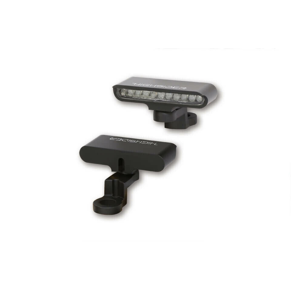 HIGHSIDER Stripe Turn Signal Mirror Mnt Pair Black 204-105