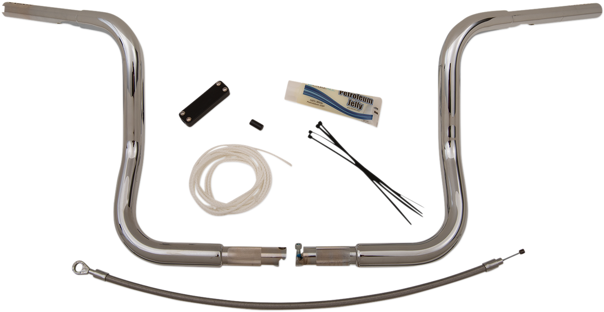 FAT BAGGERS INC. Handlebar Kit - Rounded Top - 12" - Chrome 909412