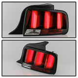 Spyder 05-09 Ford Mustang (Red Light Bar) LED Tail Lights - Black ALT-YD-FM05V3-RBLED-BK 5086716