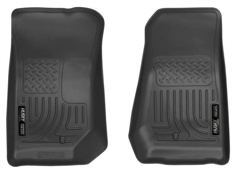 Husky Liners 07-12 Jeep Wrangler WeatherBeater Black Floor Liners 18021