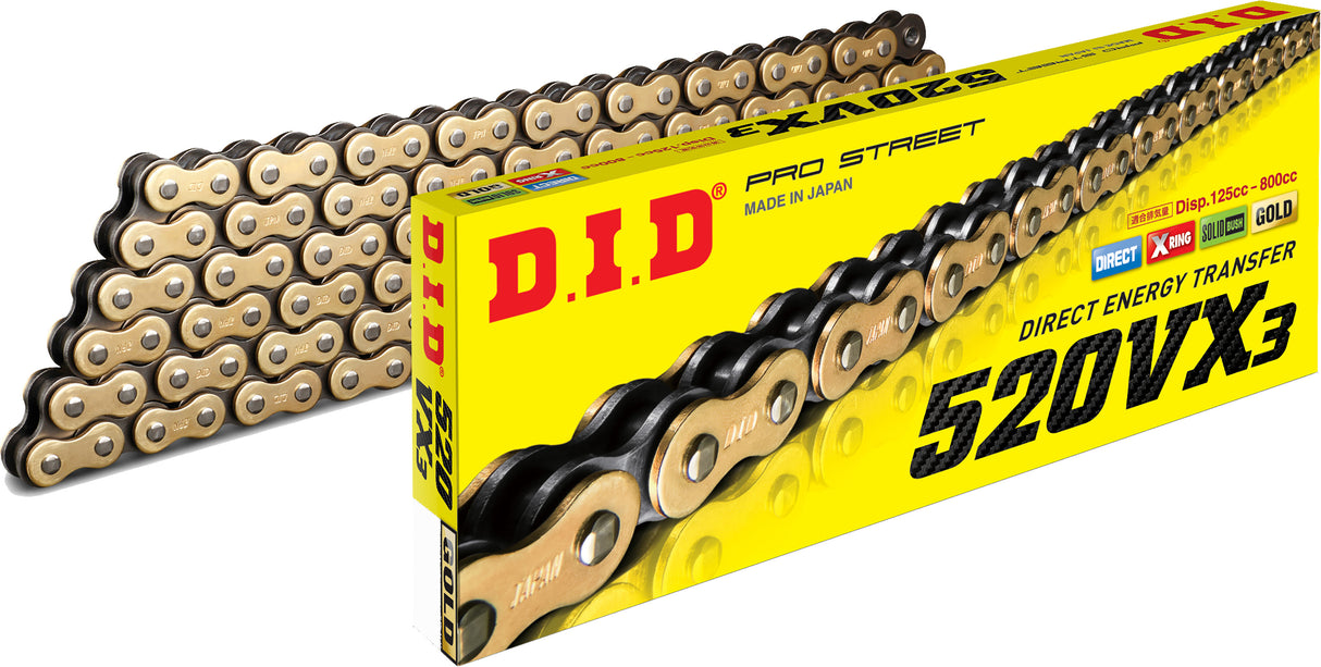 D.I.D 520vx3 Gold 25 Ft. 520VX3G-25FT