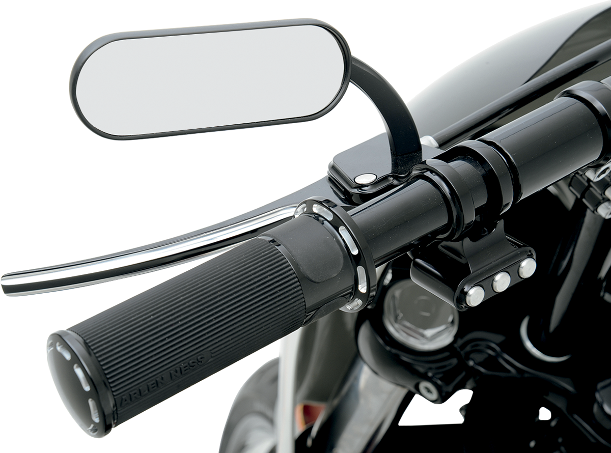 ARLEN NESS Oval Mirror - Black - Left 13-412