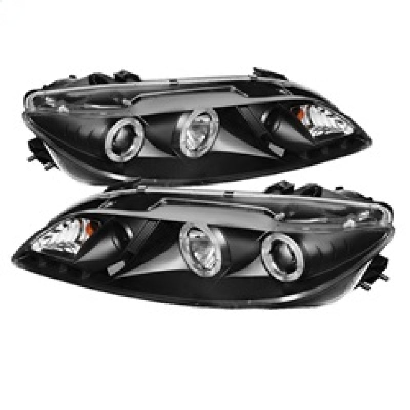 Spyder Mazda 6 03-05 With Fog Lights Projector Headlights LED Halo DRL Blk PRO-YD-M603-FOG-DRL-BK 5042538