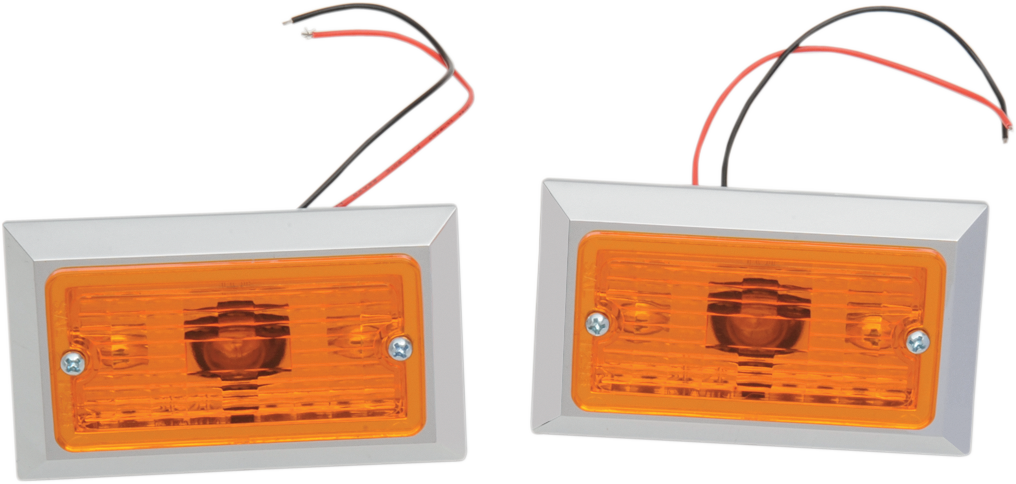 CHRIS PRODUCTS Marker Lights - Dual Filament - Amber 0814A-2