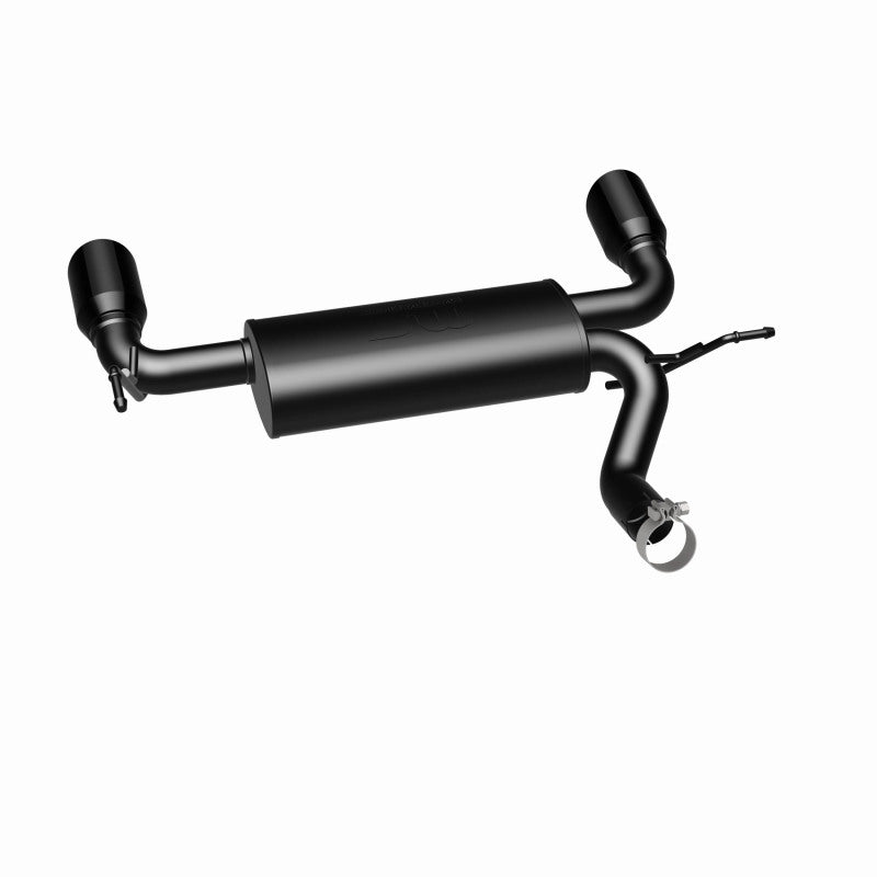 MagnaFlow 07-17 Jeep Wrangler JK 3.8/3.6L Dual Split Rear Exit Black Axle-Back Exhaust 15160