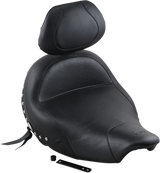 MUSTANG Solo Seat - Wide - Studded - Driver's Backrest - Indian 79762