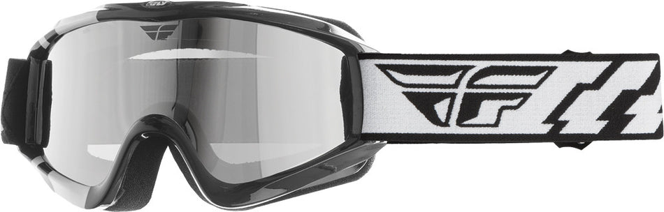 FLY RACING Focus Snow Goggle Black W/Chrome Smoke Dual Lens 37-3030
