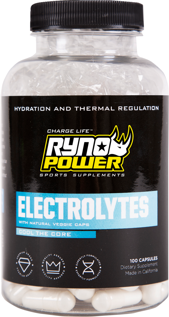 RYNO POWER Electrolyte Capsules - 100 ct. Bottle ELE883