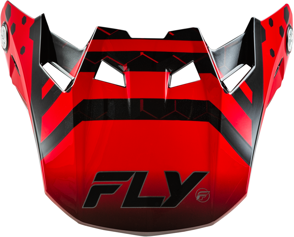 FLY RACING Formula Cc Tektonic Visor Black/Red/Orange Xl/2x 73-4339
