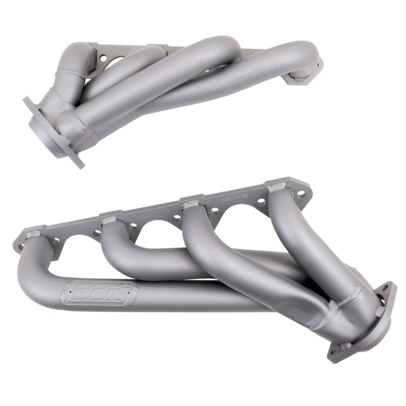 BBK 79-93 Mustang 351 Swap Shorty Unequal Length Exhaust Headers - 1-5/8 Titanium Ceramic 1511