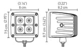 Hella HVF Cube 4 LED Off Road Kit LA357204831