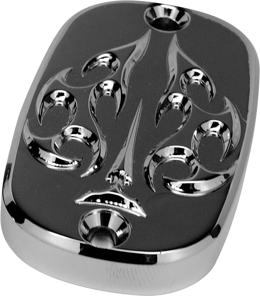 PREC. BILLET Lower Brake Cylinder Cover Ace's Wild Dyna Cover Chrome ACE-340-DYN-CHR