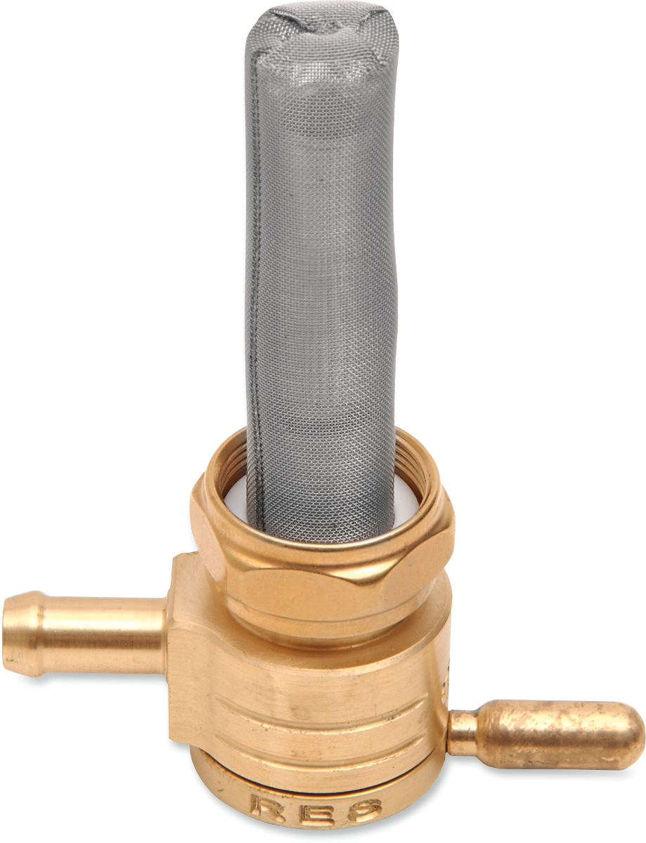 GOLAN PRODUCTS Straight Petcock - Raw Brass - 22mm 76-312S-BS