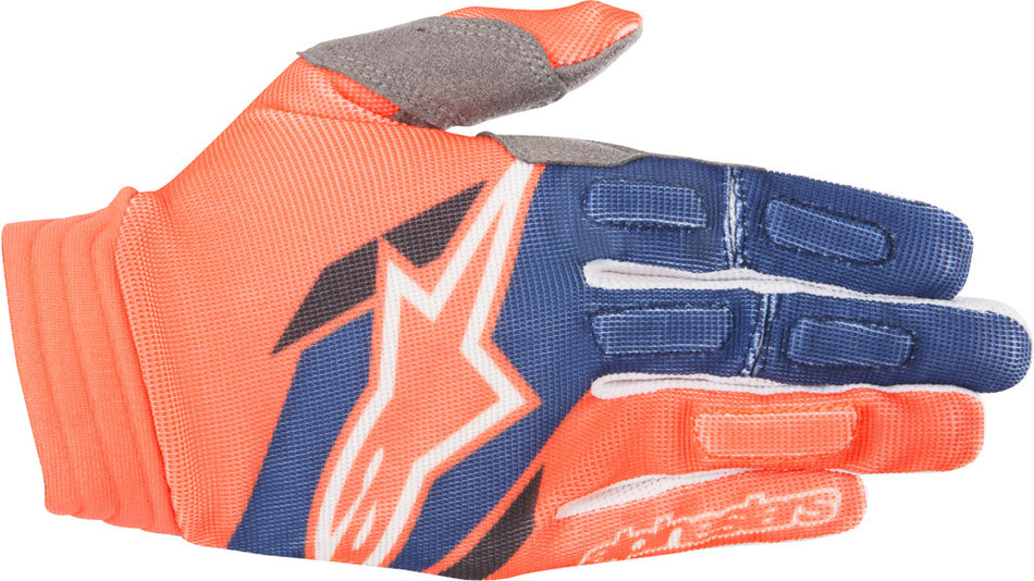 ALPINESTARS Aviator Gloves Orange/Blue Lg 3560318-470-L
