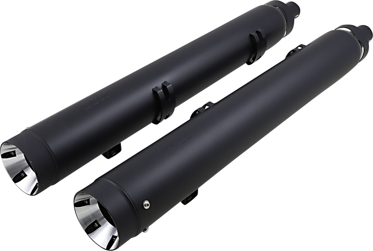 SUPERTRAPP Mufflers - Black - Indian Touring with Luggage 147-21770