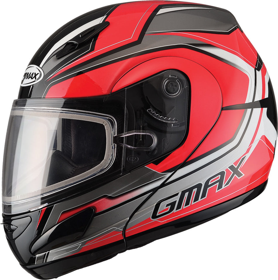 GMAX Gm-44s Modular Helmet Glacier Red/Silver/Black L G6444206 TC-1