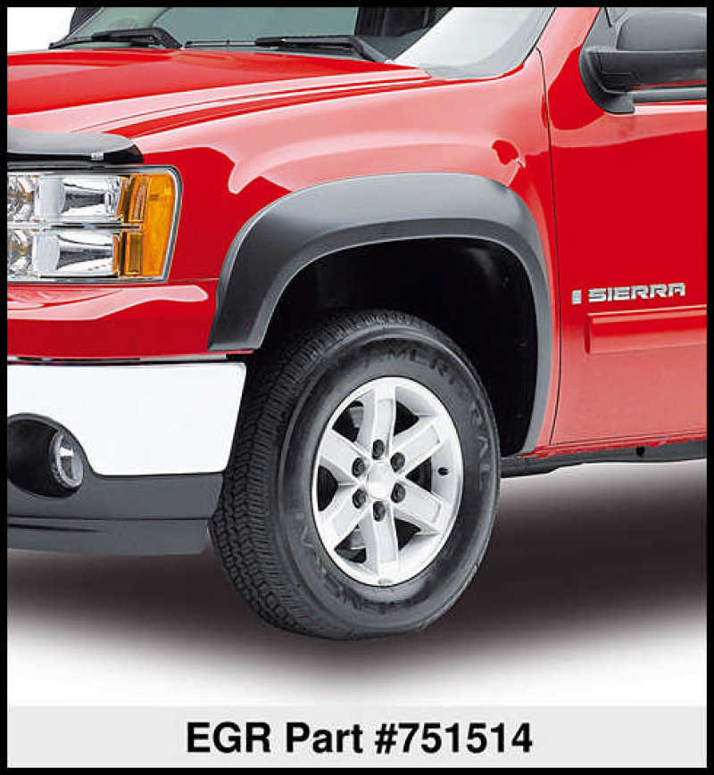 EGR 07-13 GMC Sierra LD 6-8ft Bed Rugged Look Fender Flares - Set (751514) 751514