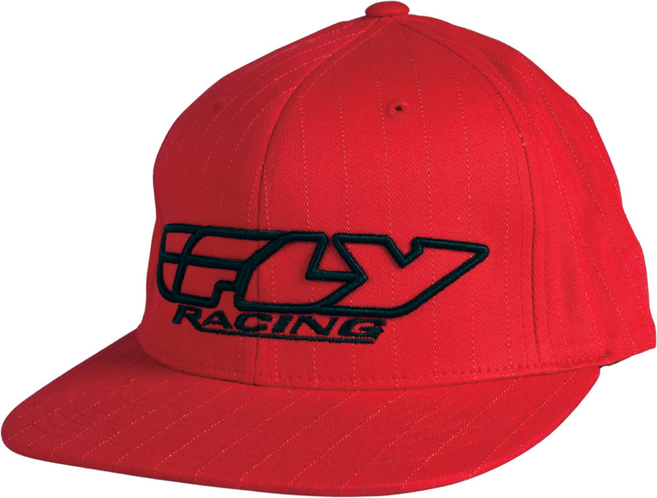 FLY RACING Corp. Pin Stripe Hat Red/Black S/M 351-0152S