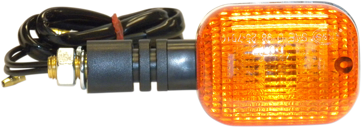 K&S TECHNOLOGIES Turn Signal - Black/Amber 25-7000