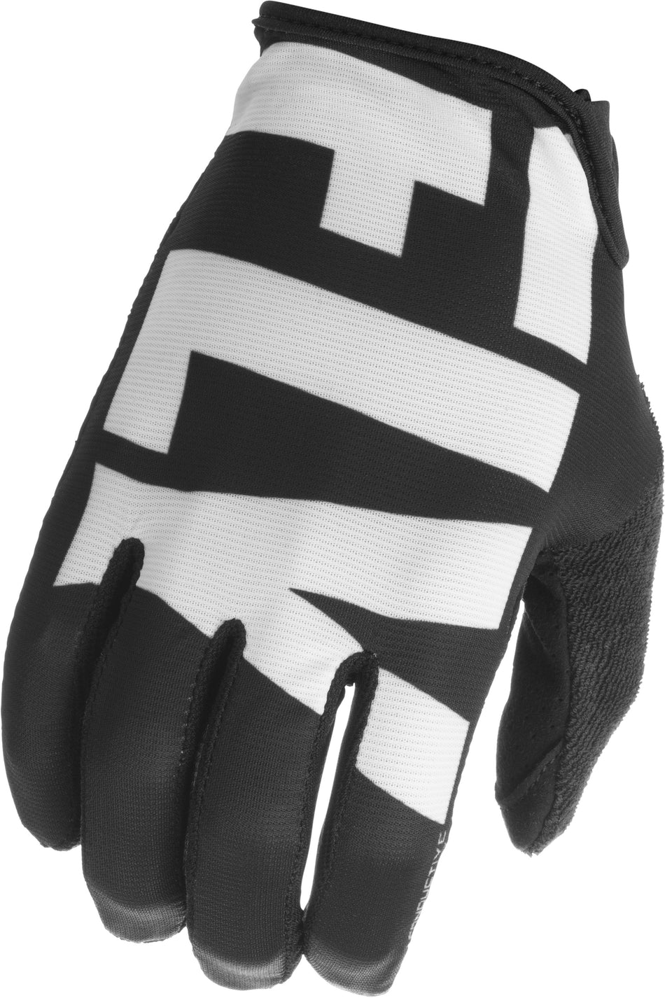 FLY RACING Media Gloves Black/White Sz 08 350-10408