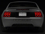 Raxiom 99-04 Ford Mustang Excluding 99-01 Cobra Icon LED Tail Lights- Black Housing (Smoked Lens) 100807