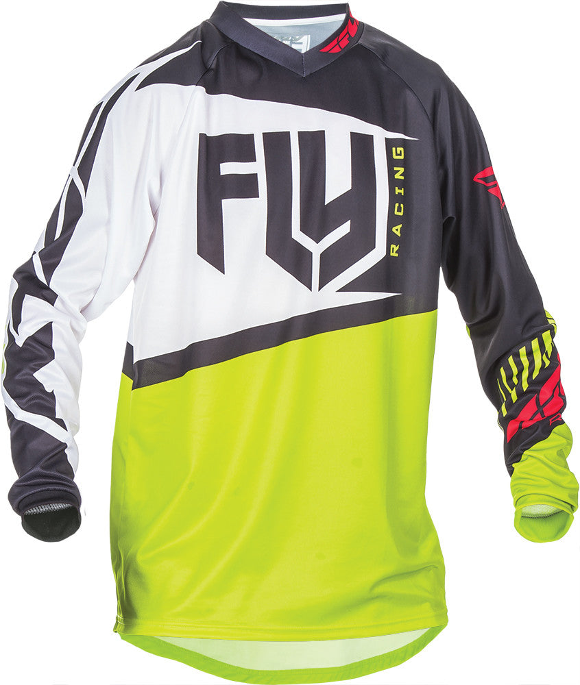 FLY RACING F-16 Jersey Black/Lime 2x 370-9252X