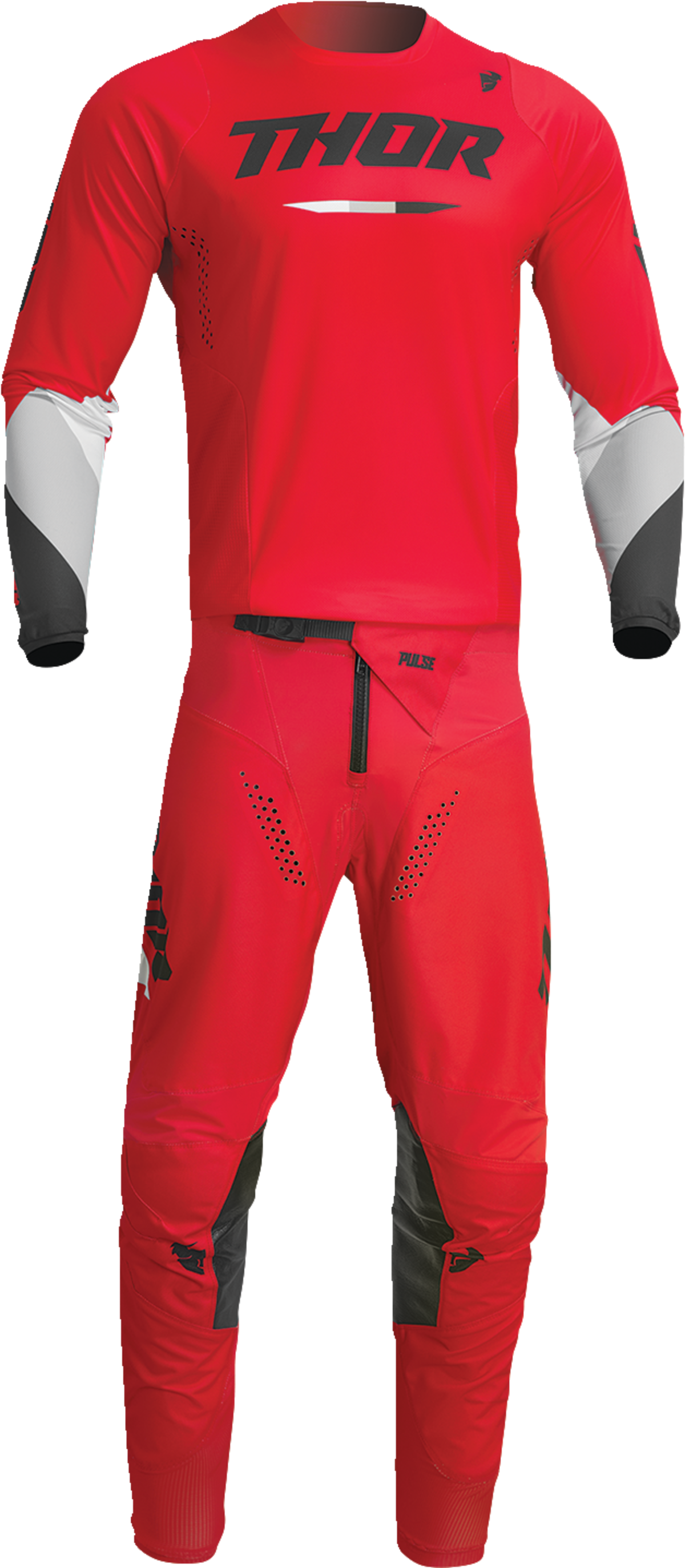 THOR Youth Pulse Tactic Jersey - Red - Medium 2912-2206