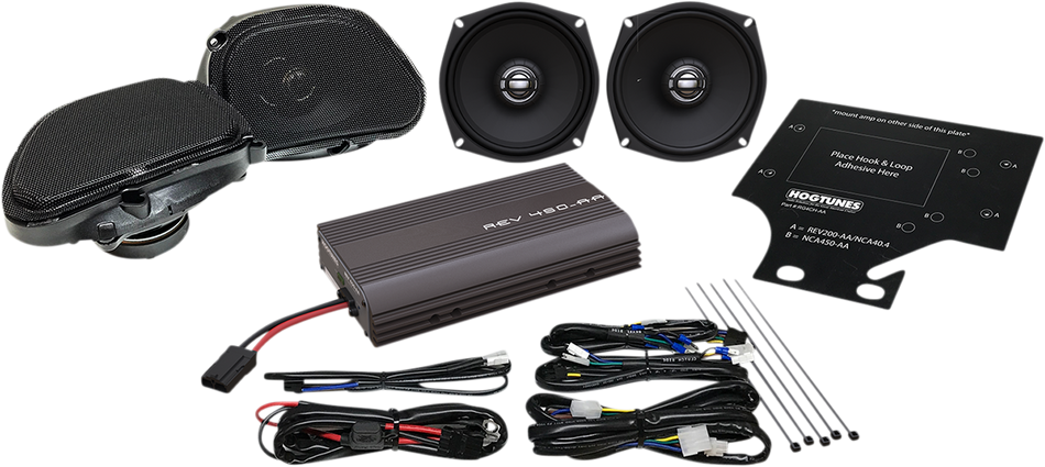 HOGTUNES 200W Amp/Speaker Kit - RG REV450RGUKIT-AA