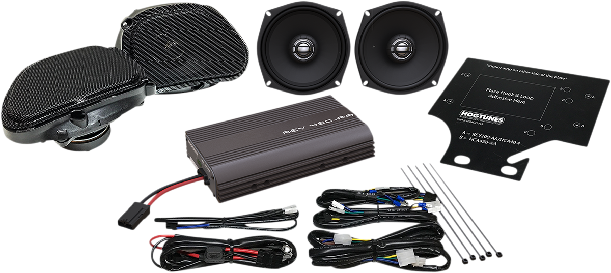 HOGTUNES 200W Amp/Speaker Kit - RG REV450RGUKIT-AA