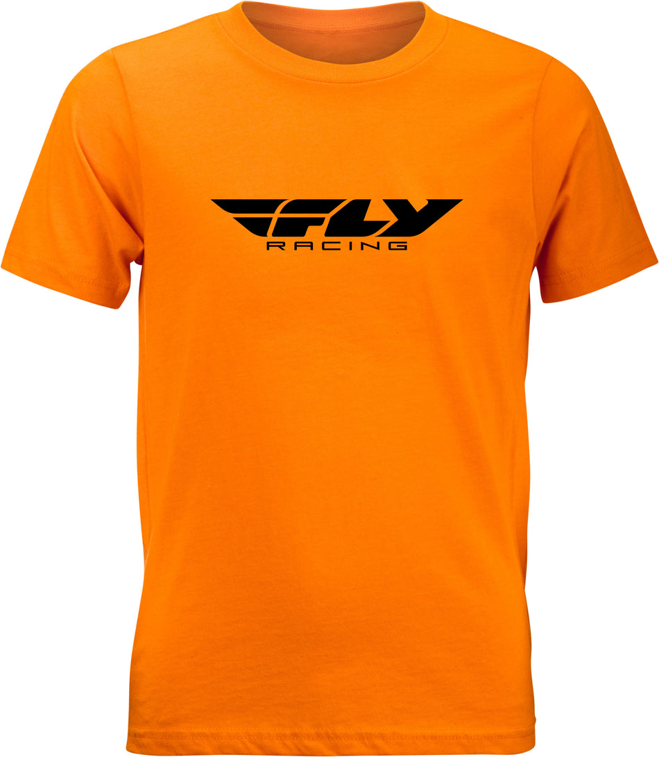 FLY RACING Youth Fly Corporate Tee Orange Yl 352-0665YL