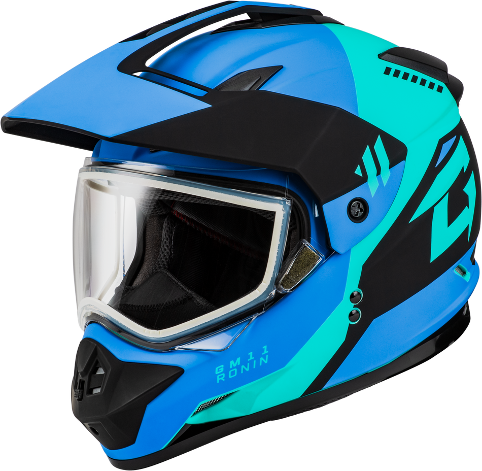 GMAX Gm-11 Ronin Helmet Matte Black/Blue Md A1115115